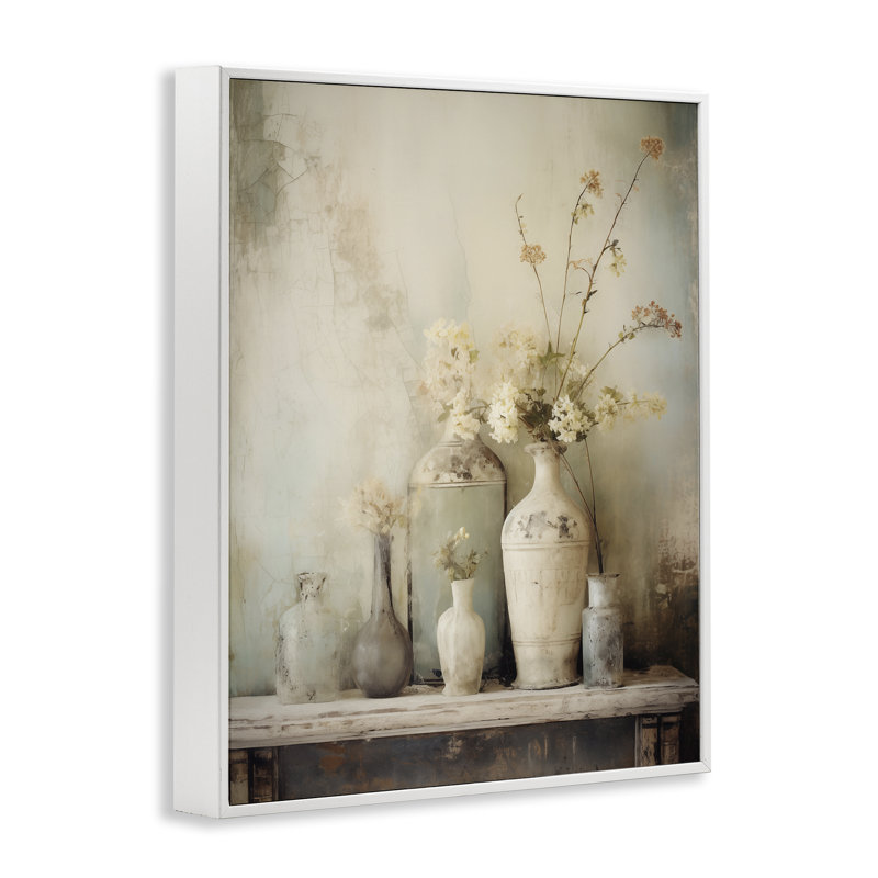 Estampe florale délavée de nature morte, giclée par Arlington Prints, H 14 po x l 11 po