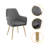 Heding Velvet King Louis Back Side Chair-916699672