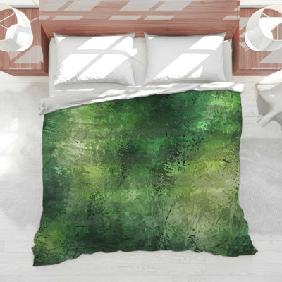 Green Abstract Texture Comforter