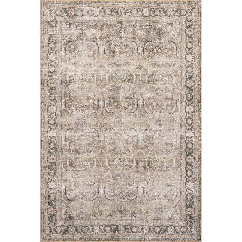 Tapis en mélange de jute de polyester Jeccica, Rectangle 4 pi x 6 pi