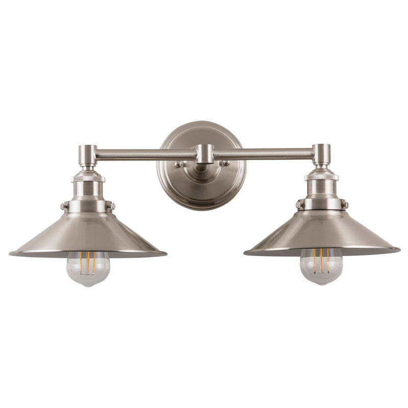 Balakrishna 2 - Light Dimmable Vanity Light, Brushed Nickel, 2 Lights