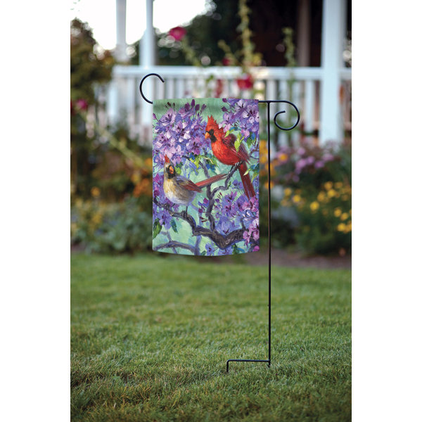 Bienvenue Jardin Drapeau Double Côté Lin Impression Signe Extérieur