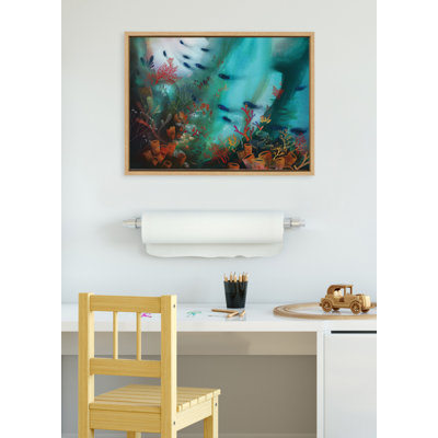 «Coral Cove» par Faryn Hughes, reproduction d'art sur toile encadrée