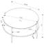 Table basse à plateau rond en verre Woosley