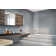 Brushed Bronze Vitreous China Circular Vessel Bathroom Sink with Overflow