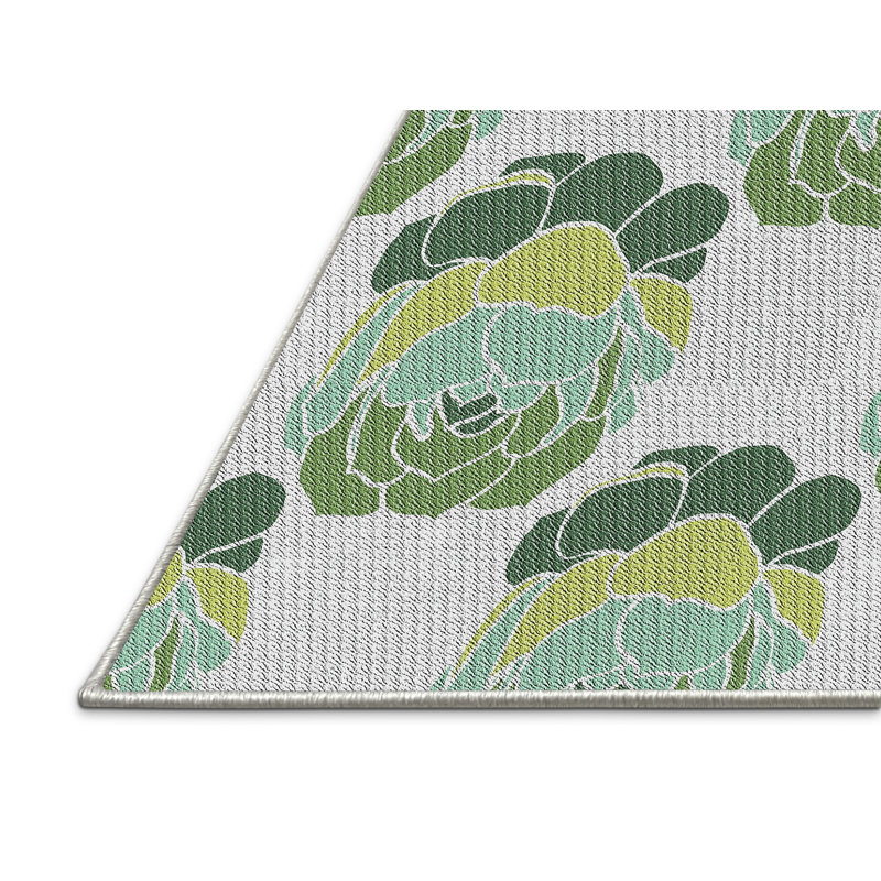 Floral Indoor Rug, Rectangle 2' x 3'