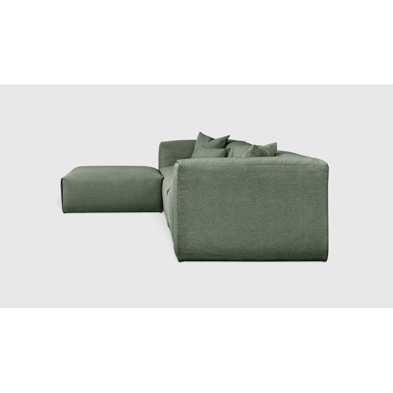 Nest Modular 4-PC Sectional, Pine Boucle