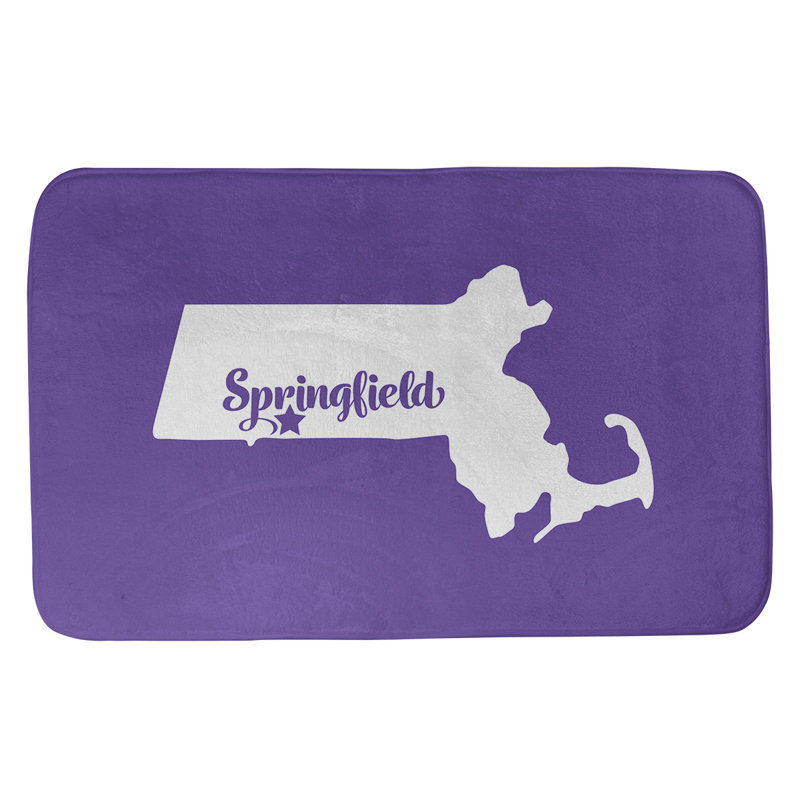 Tapis de salle de bain springfield massachusetts, l 17 po x L 21 po, Mauve