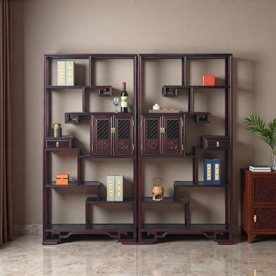 New Chinese Retro Minimalist Style Bookcase