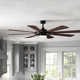 Rogers 68'' 8 Blade Ceiling Fan with LED Light Kit
