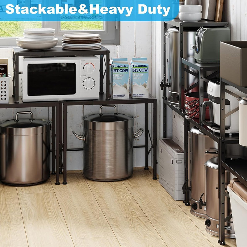 Rangement extensible pour garde-manger de 5 po à 6 niveaux avec capacité de 110 lb