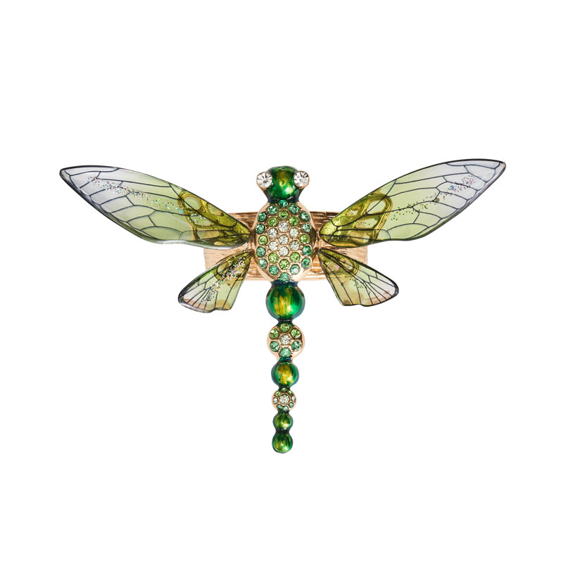 Dragonfly Napkin Ring in Green in a Gift Box