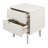Solid Wood Groove Handle 2-Drawer Nightstand-1969499925