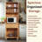 Kitchen Cabinet 23.6 inch Wide Freestanding China Display Hutch with Storage, Microwave Shelf and Utensil Drawer,-116087336