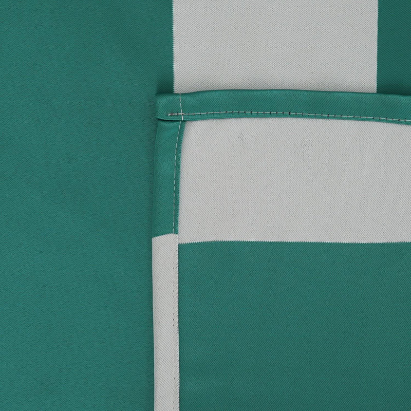 Zamudio Room Darkening Curtain Pair, Teal/White, 52" W x 95" L
