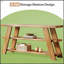 Table d'appoint mince avec console à 3 niveaux pour une organisation efficace et peu encombrante dans les petits espaces de vie ou les couloirs.