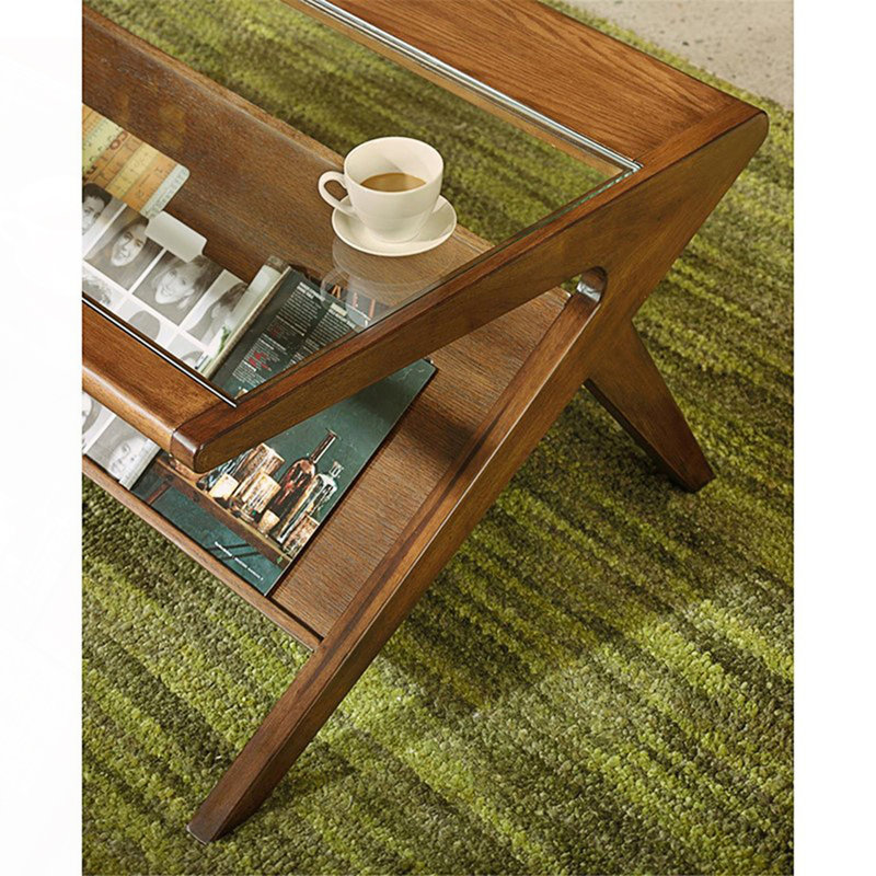 Coffee Table With Tempered Glass Top