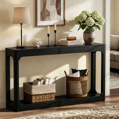 55.1" Narrow Console Table Behind Sofa Table For Entryways, Hallways, Doorways
