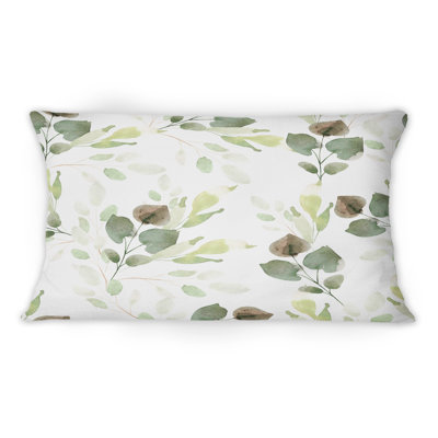 Coussin Green Leaves On