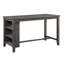 Table de salle à manger à hauteur de comptoir moderne 1Pc avec tablettes intégrées-1913454204