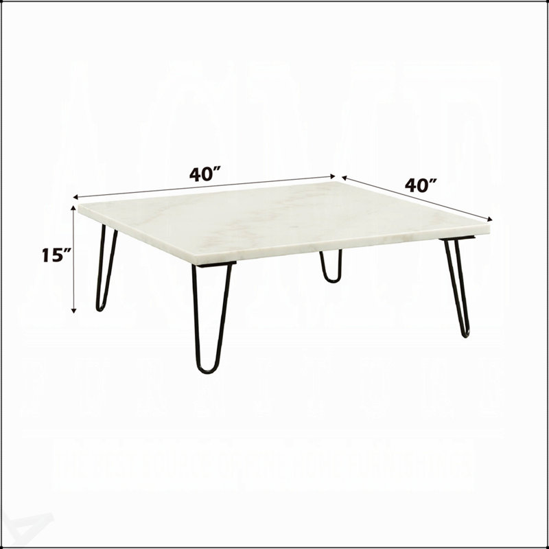 Table basse moderne en marbre blanc Modern Elegance, pièce maîtresse du salon de luxe au design durable et élégant