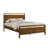Wood Platform Bed in Walnut Finish, Queen-358657357