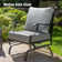 Asfand 4 - Person Outdoor Seating Group with Rocking Lounge Chairs&  Firepit Table