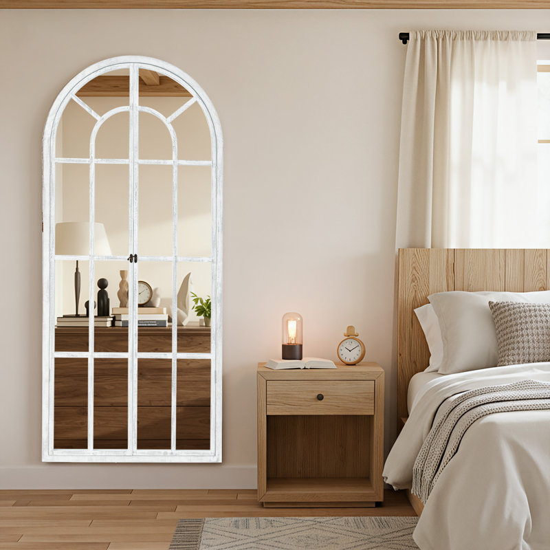 Miroir d'appoint 71 po H x 31 po, 71 po x 31 po, Blanc