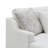 Ivory Chenille Sectional Sofa W/4 Pillows