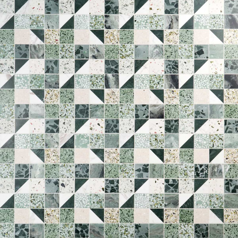 Elizabeth Sutton Artem Mosaic Tile, Turaco Green