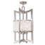 Lustre géométrique unique à 4 lumières avec accents de cristal Belisle-2019611000-2019611003