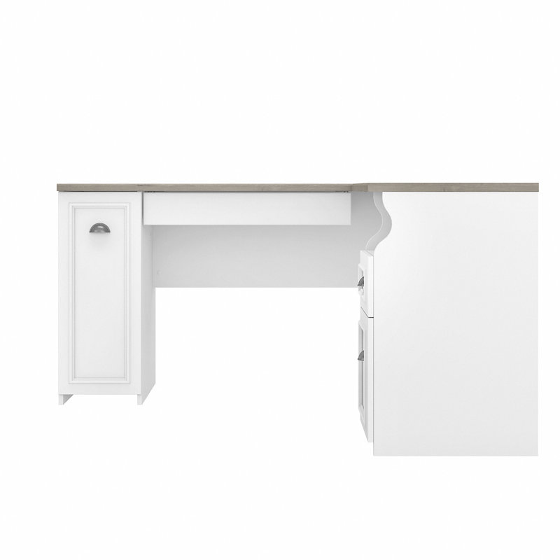 Kaionna Computer Desk, Shiplap Gray/Pure White