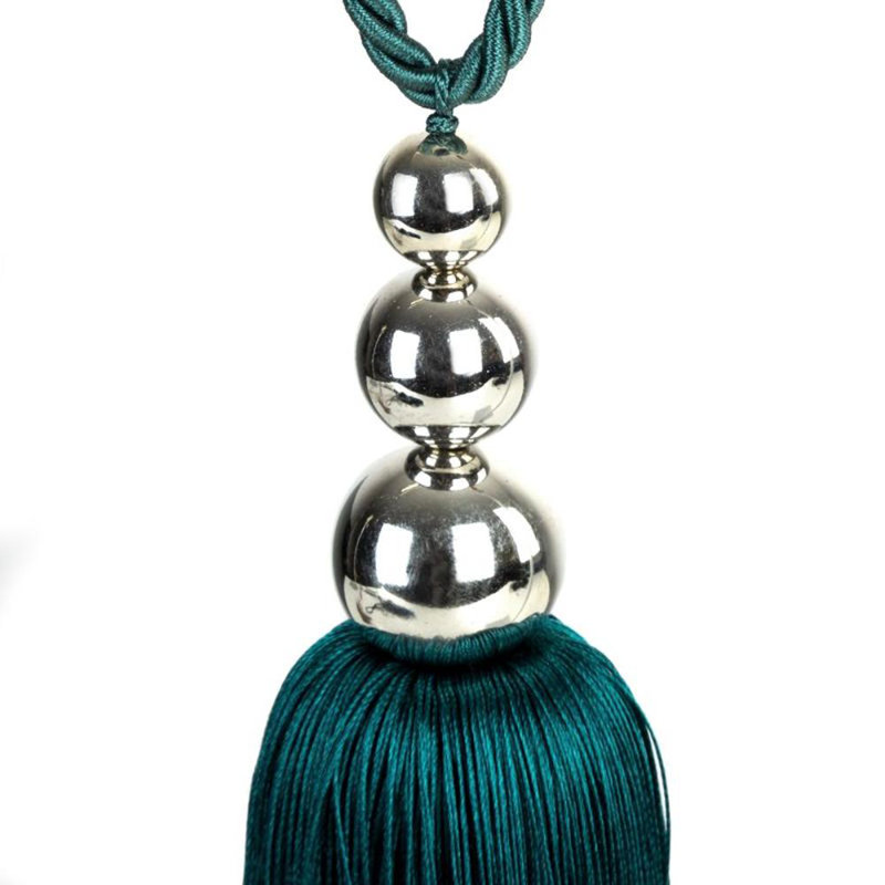 Luanna Fabric 26cm Curtain Tieback, Green