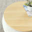 Repose-pieds rond avec rangement 2 en 1, table de bout convertible et repose-pieds avec petit siège-1548981106