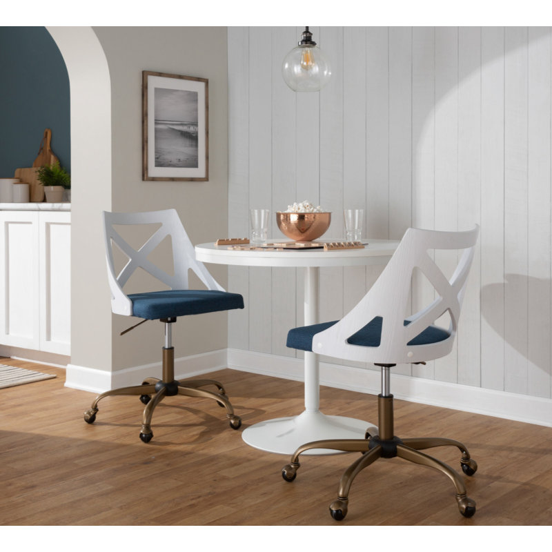 Task Chair, Blue, White