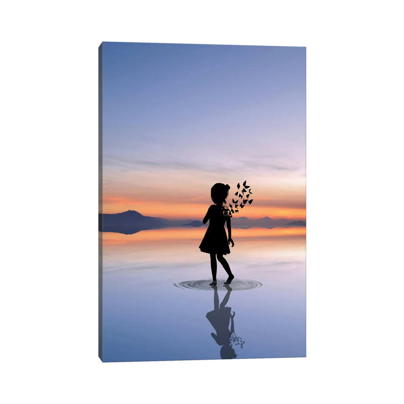 Butterfly by Abdullah Evindar - Print on Canvas, Wrapped Canvas, 66.04 cm H x 45.72 cm W x 1.91 cm D