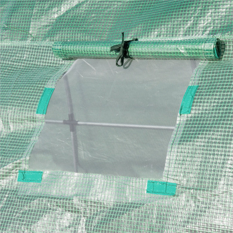 Green Pe Greenhouse for Outdoor Space with Water-Resistant Design, 93 x 46.5 x 31 in