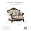 Fauteuil capitonné l 48,5 po Barbato-912411236