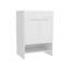 Meuble-lavabo Lorenzo avec quatre tiroirs et deux tablettes ouvertes, blanc-168973219