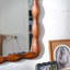 Miroir de 36,02 po Mid-Century Modern Swirl