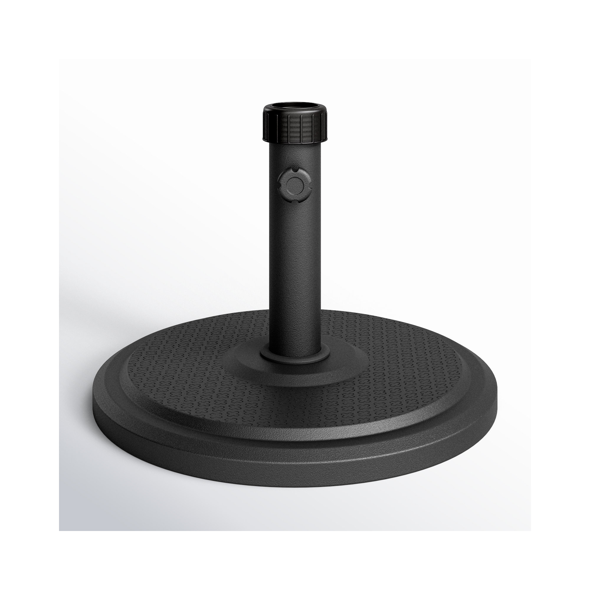 Kade Fiberstone Free Standing Umbrella Base, Black