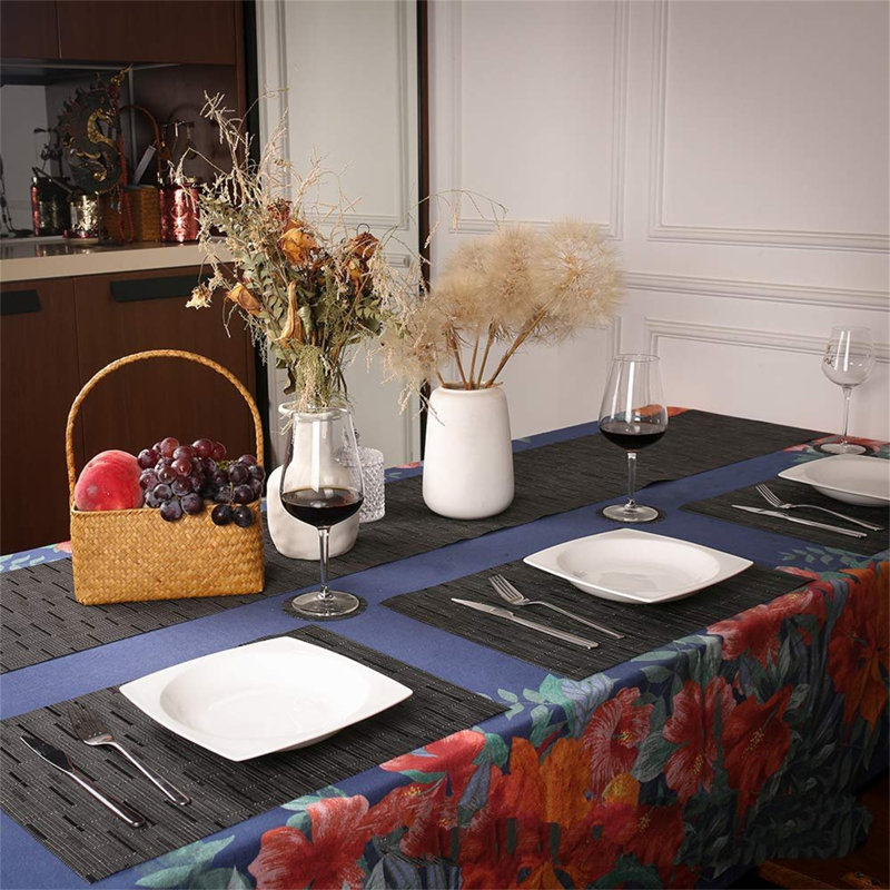 Rogozen Polyester Rectangle Placemat And Coaster Set