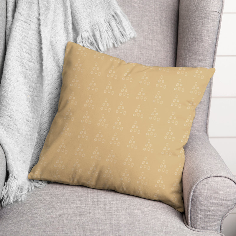 Housse et insert de coussin carré délavé, 16 po x 1 po