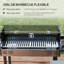 Barbecue au charbon de bois avec barbecue à 3 niveaux et tablettes latérales pliantes