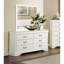 Commode blanche traditionnelle de style Louis Phillippe