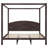 King Size Wood Canopy Bed-114229186