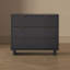 Ensemble de chambre à coucher 2 pièces avec commode et table de chevet gris Elara-128905482