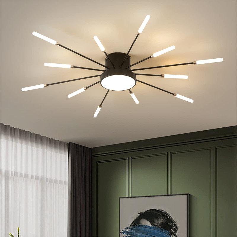 LED Flush Mount, Black