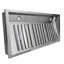 Hotte de cuisine professionnelle PROLINE 28 pouces (pour hottes de 30 pouces), 1200 pi³/min, acier inoxydable, profondeur 21 pouces, 4 vitesses, garantie de 3 ans, hottes de cuisine, PLJL.INS.2821B.1200