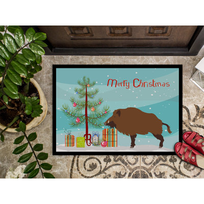 Bellefonte Non-Slip Christmas Outdoor Doormat